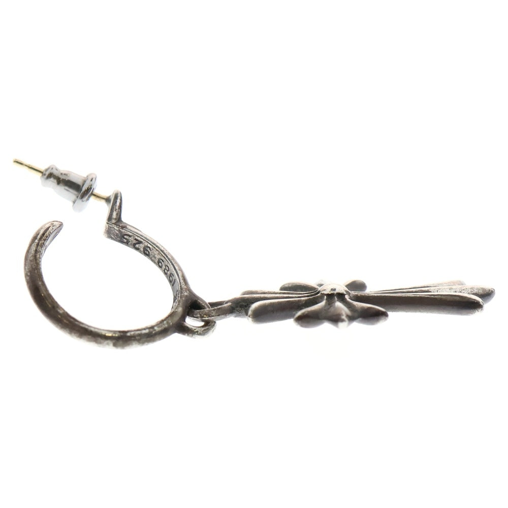 CHROME HEARTS(クロムハーツ) TINY CH CROSS タイニーCHクロス フープピアス シルバー BCA115
