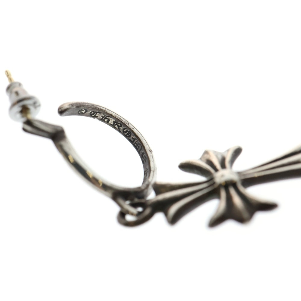 CHROME HEARTS(クロムハーツ) TINY CH CROSS タイニーCHクロス フープピアス シルバー BCA115