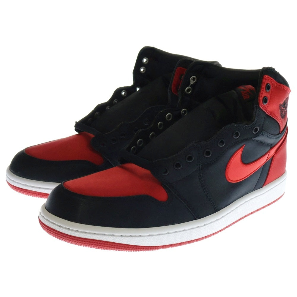 NIKE(ナイキ) WMNS AIR JORDAN 1 RETRO HI OG SATIN BRED ウィメンズ エアジョーダン1 レトロ サテンブレッド ハイカットスニーカー US11.5/28.5cm FD4810-061
