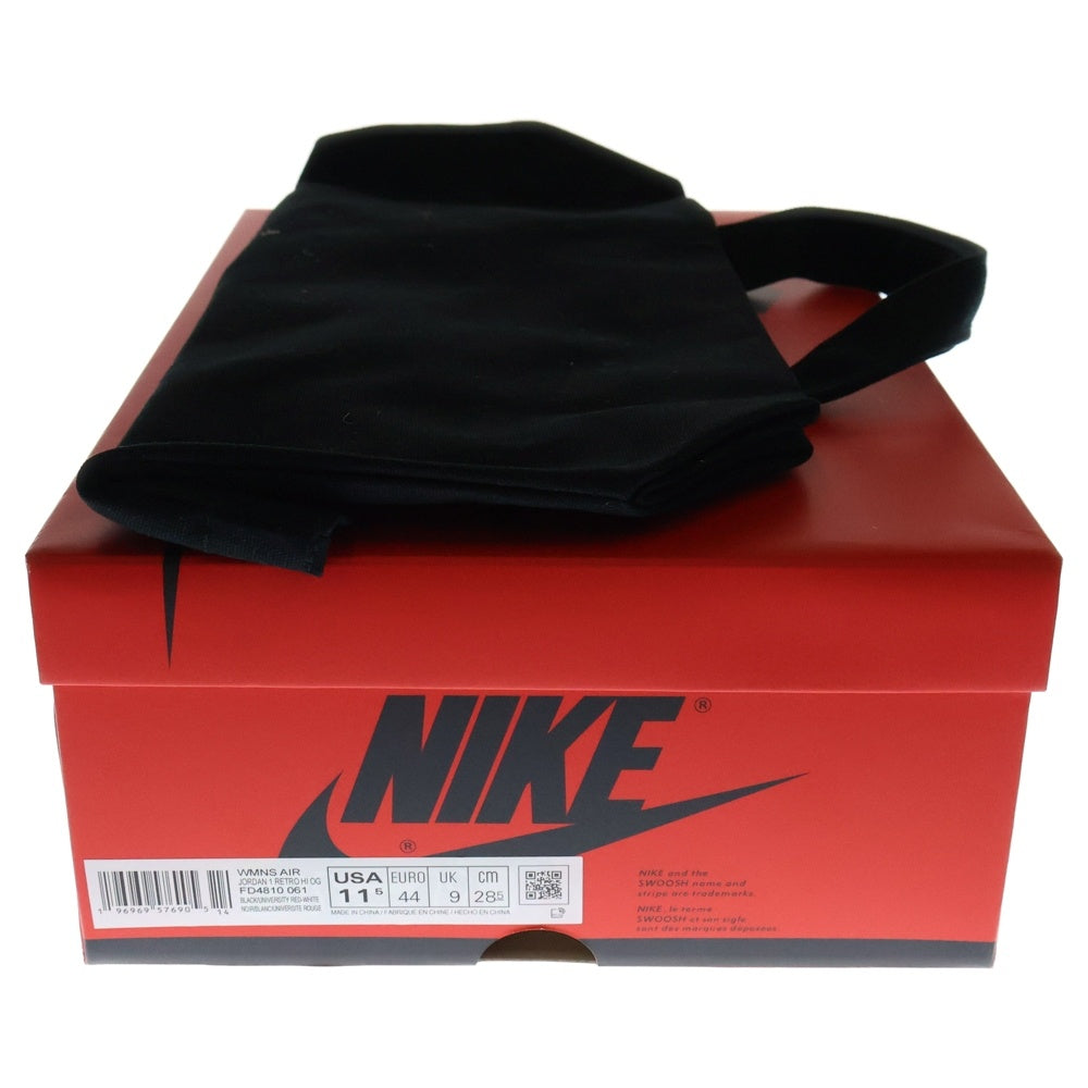 NIKE(ナイキ) WMNS AIR JORDAN 1 RETRO HI OG SATIN BRED ウィメンズ エアジョーダン1 レトロ サテンブレッド ハイカットスニーカー US11.5/28.5cm FD4810-061