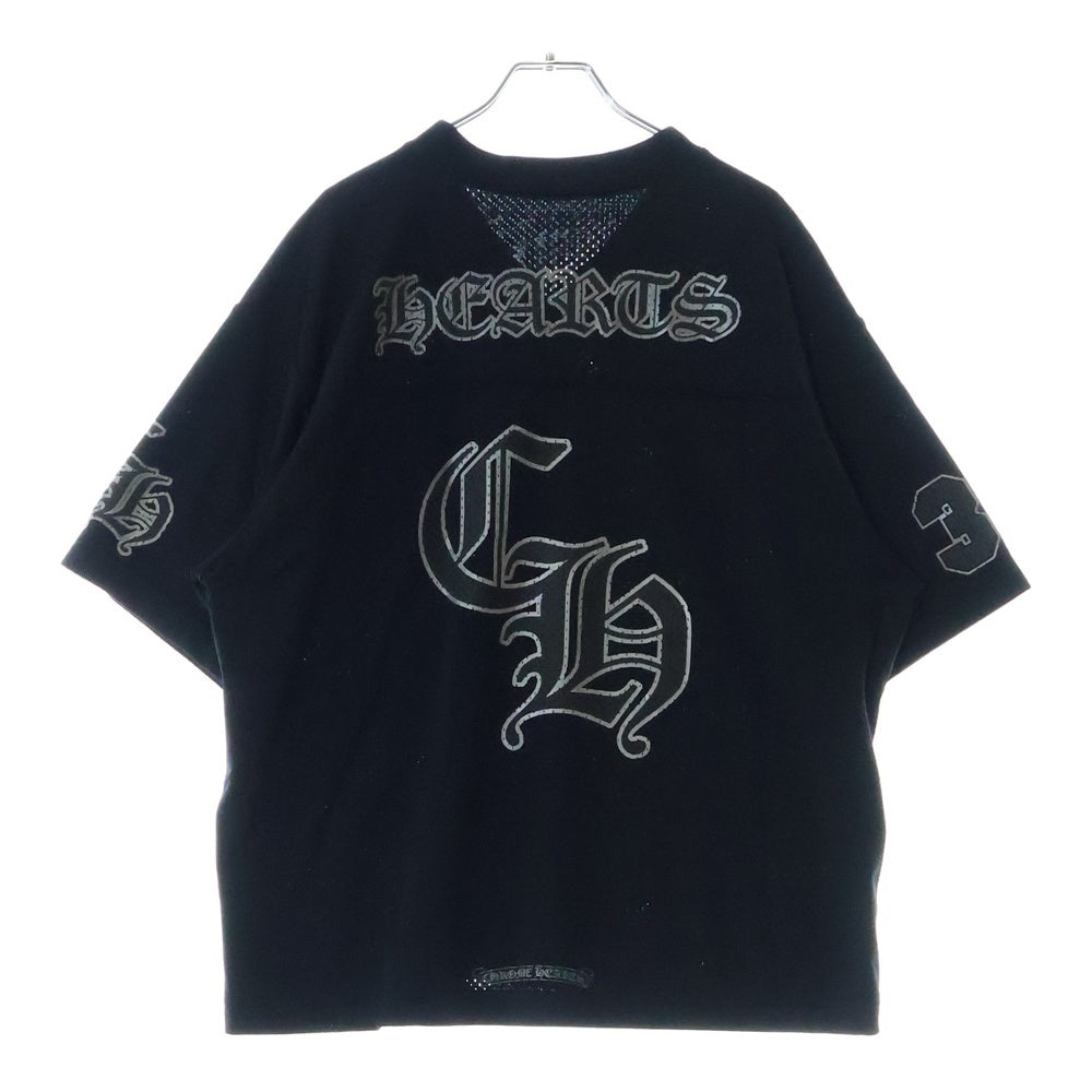 CHROME HEARTS(クロムハーツ) MESH WARM UP JERSEY TEE CHプリントメッシュジャージー半袖Tシャツ ブラック
