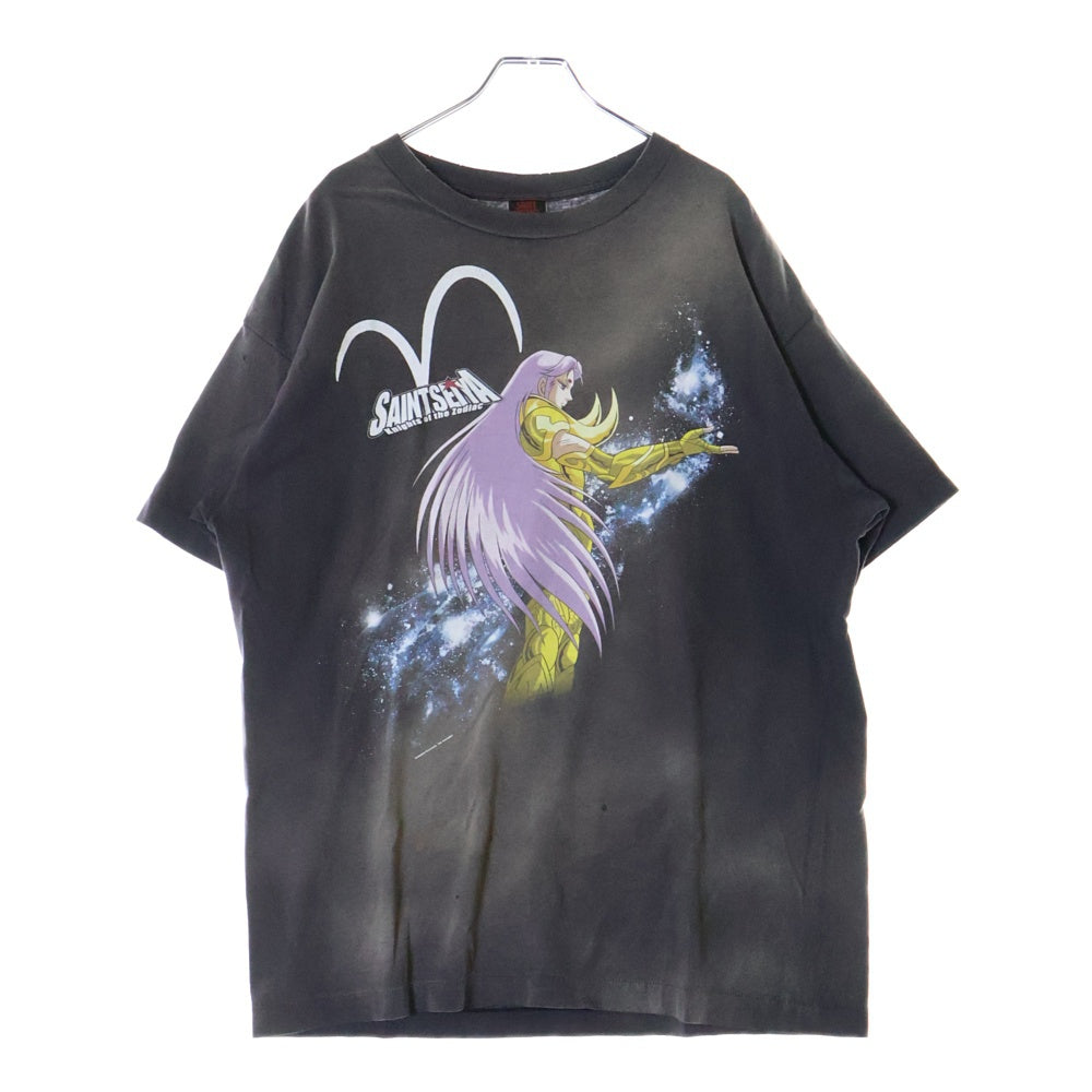 SAINT MICHAEL(セントマイケル) 24SS 聖闘士星矢 S/S TEE フロントプリント クルーネック 半袖Tシャツ グレー SM-YS8-0000-C27