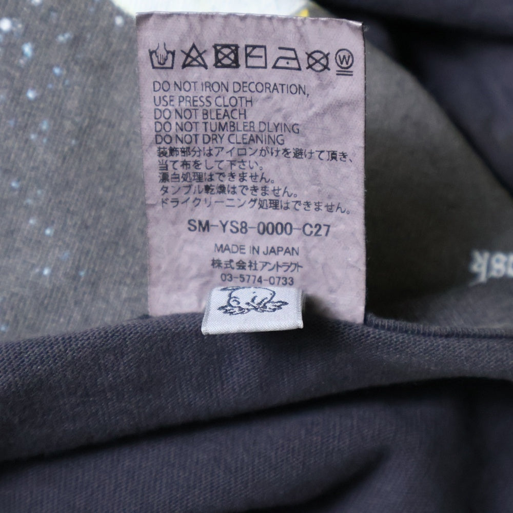 SAINT MICHAEL(セントマイケル) 24SS 聖闘士星矢 S/S TEE フロントプリント クルーネック 半袖Tシャツ グレー SM-YS8-0000-C27