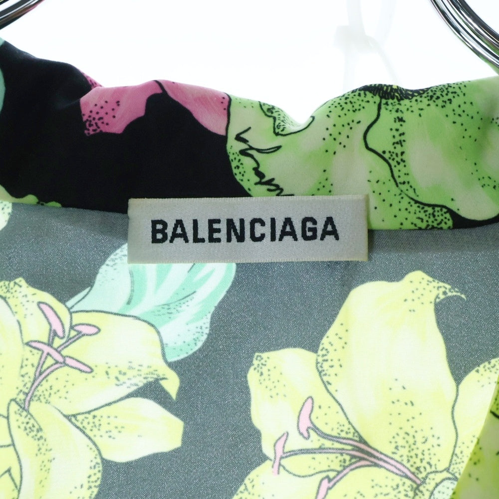 BALENCIAGA(バレンシアガ) フラワー総柄 ロング丈 シャツ ワンピース マルチカラー 602451
