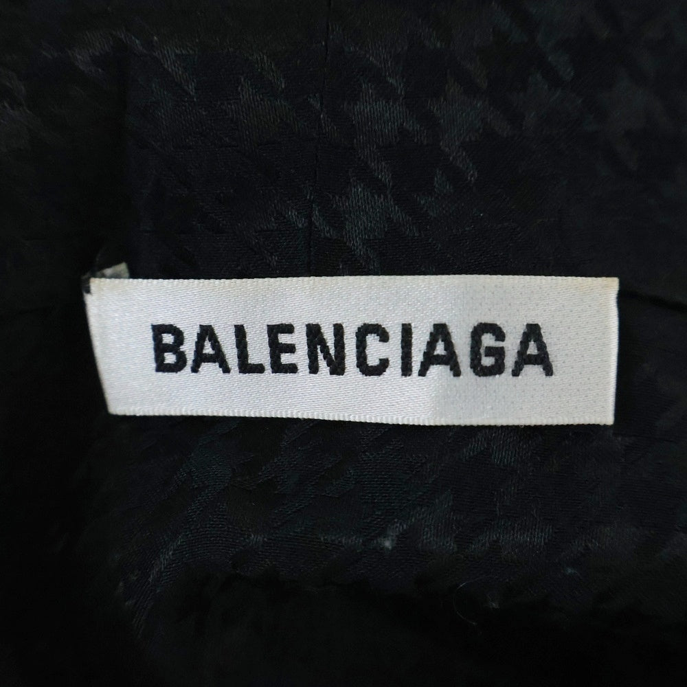 BALENCIAGA(バレンシアガ) 総柄 シルクリボン ブラウス 長袖シャツ レディース ブラック 595072 TI028
