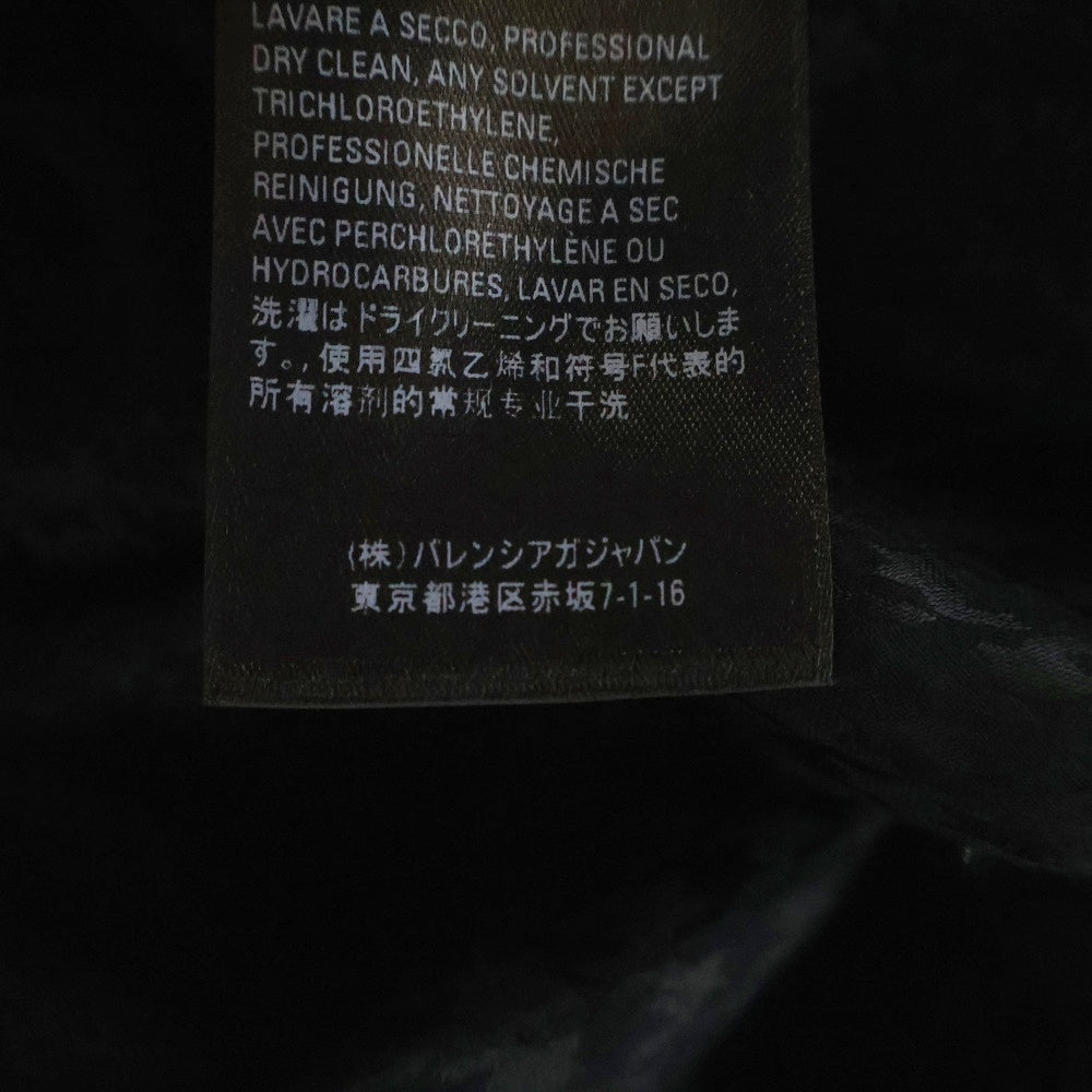 BALENCIAGA(バレンシアガ) 総柄 シルクリボン ブラウス 長袖シャツ レディース ブラック 595072 TI028