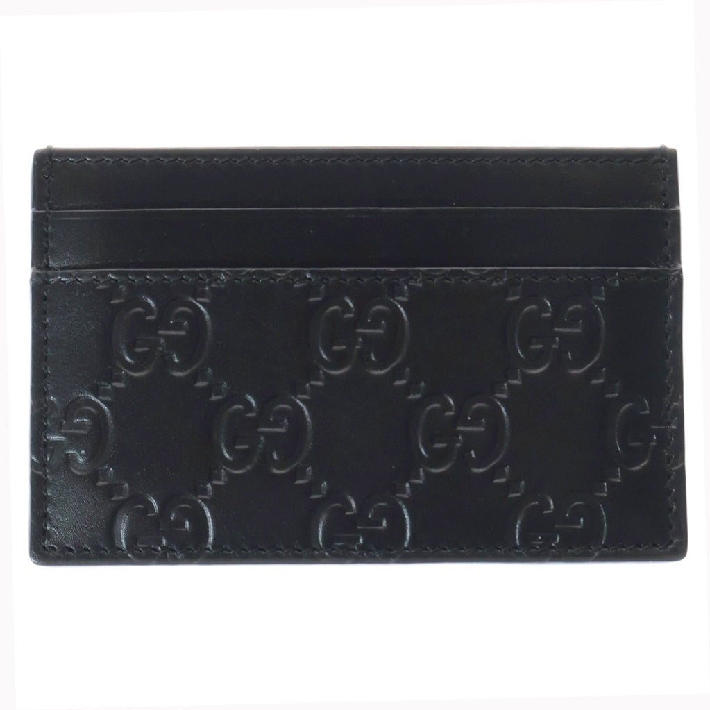 GUCCI(グッチ) GGロゴ シグネチャー レザー カードケース ブラック 447948