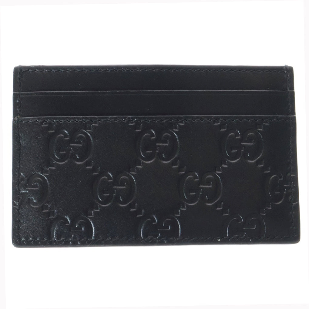 GUCCI(グッチ) GGロゴ シグネチャー レザー カードケース ブラック 447948