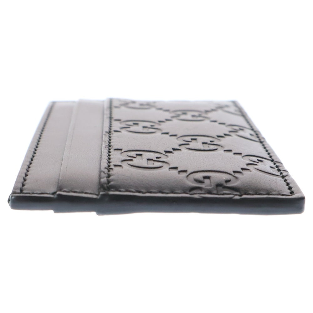 GUCCI(グッチ) GGロゴ シグネチャー レザー カードケース ブラック 447948