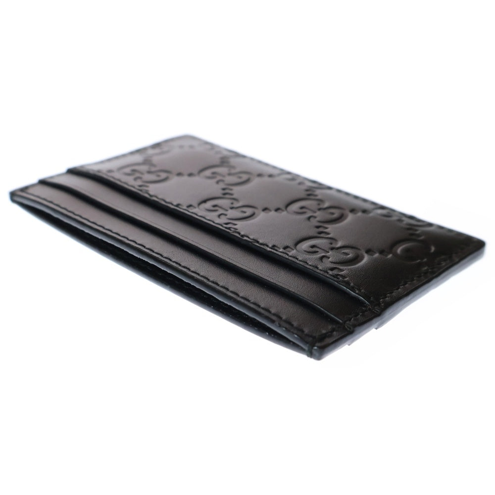 GUCCI(グッチ) GGロゴ シグネチャー レザー カードケース ブラック 447948