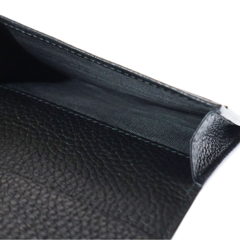 GUCCI(グッチ) ホースビット レザー二つ折り コインケース 名刺入れ ブラック 745983