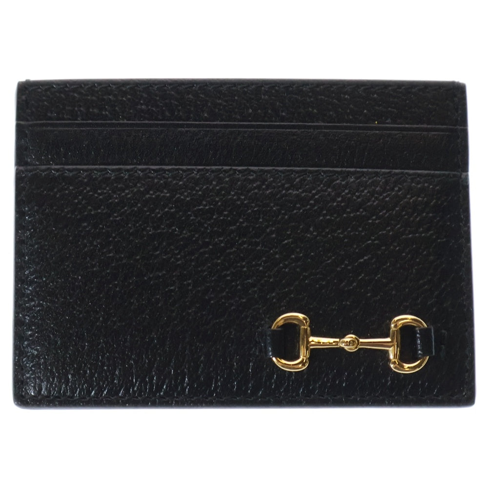 GUCCI(グッチ) ホースビット レザー カードケース ブラック 700469