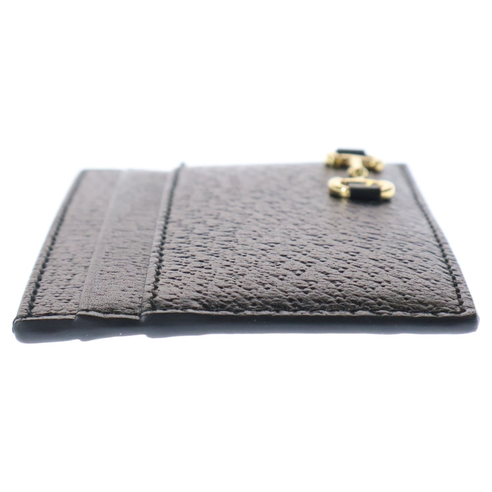 GUCCI(グッチ) ホースビット レザー カードケース ブラック 700469