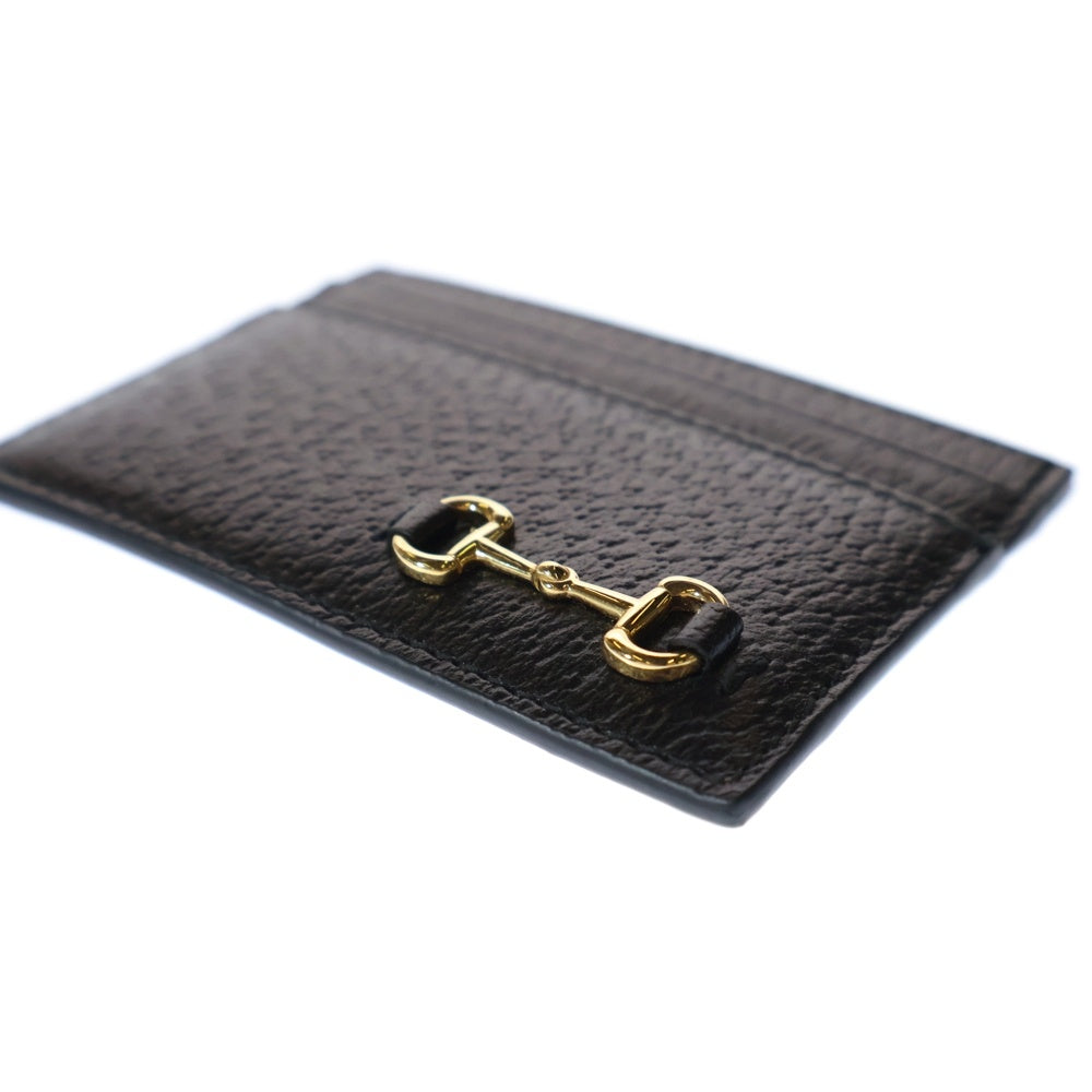GUCCI(グッチ) ホースビット レザー カードケース ブラック 700469
