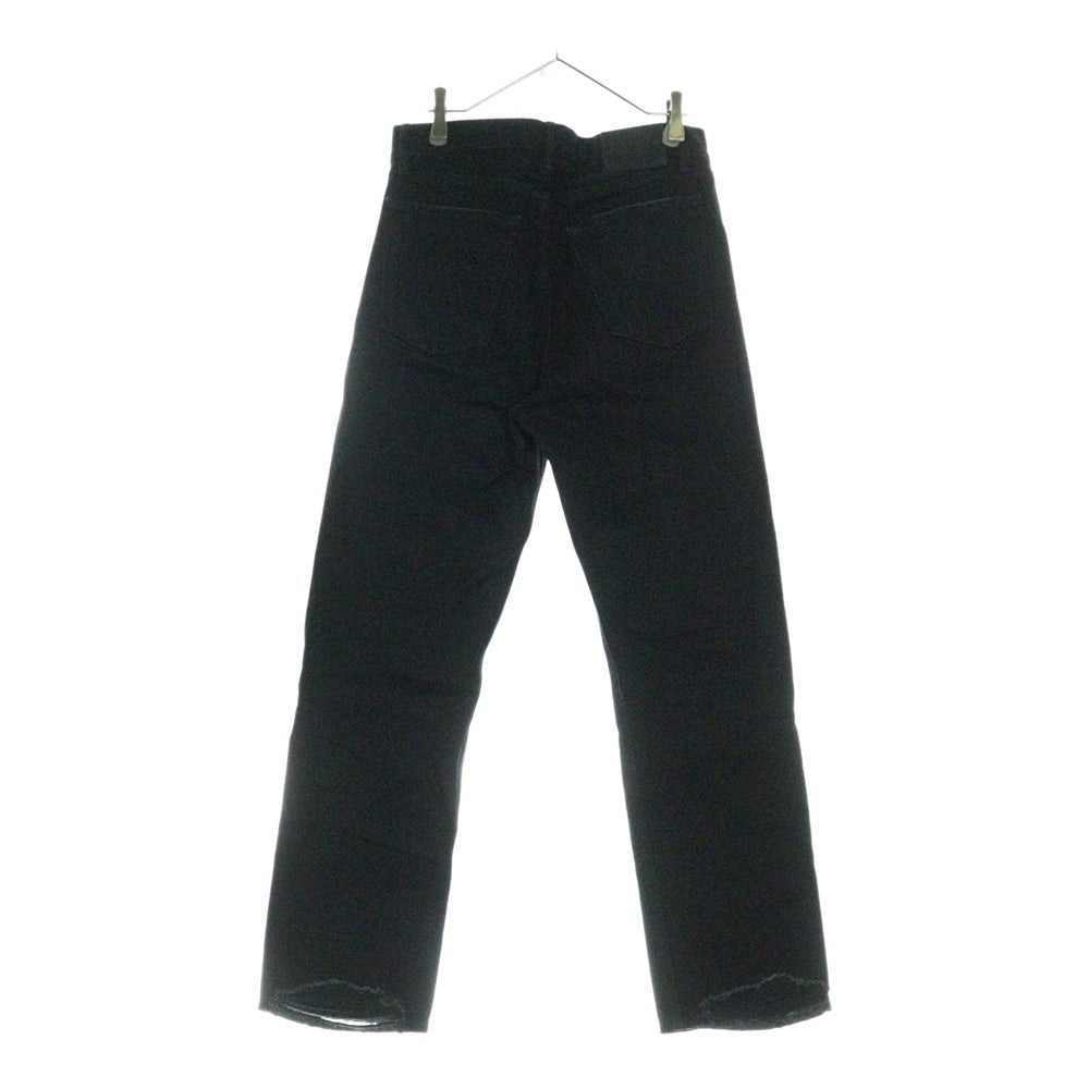 BALENCIAGA(バレンシアガ) スリムフィット ダメージ デニムパンツ ブラック 697885 TBP47 レディース