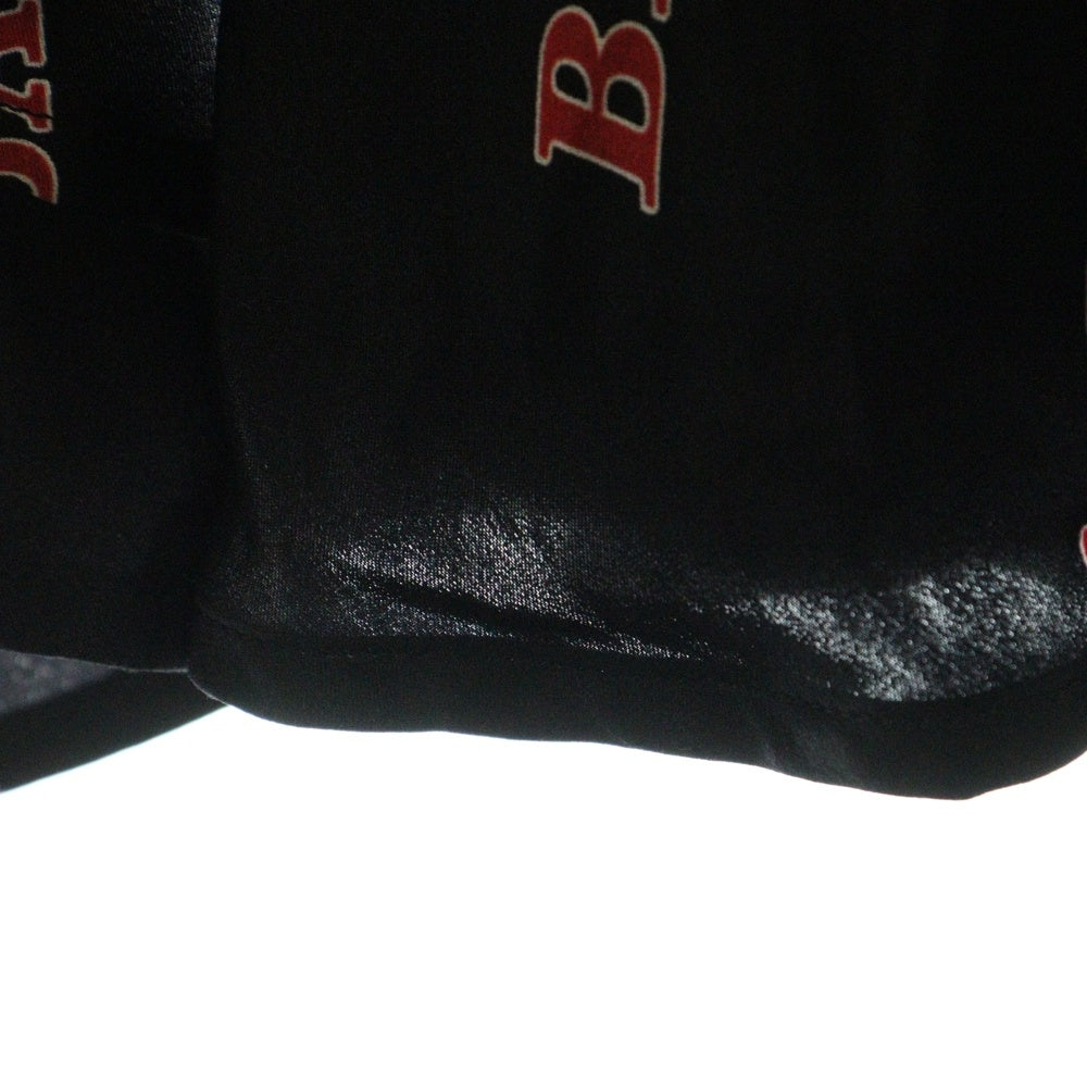 BALENCIAGA(バレンシアガ) オールオーバーロゴ フレア アシンメトリー ロングスカート ブラック/レッド 625534 TILS1 レディース
