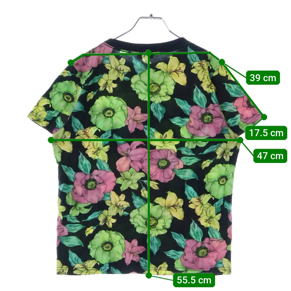 BALENCIAGA(バレンシアガ) フラワー総柄 レディース クルーネック 半袖Tシャツ マルチカラー 578133 THV71