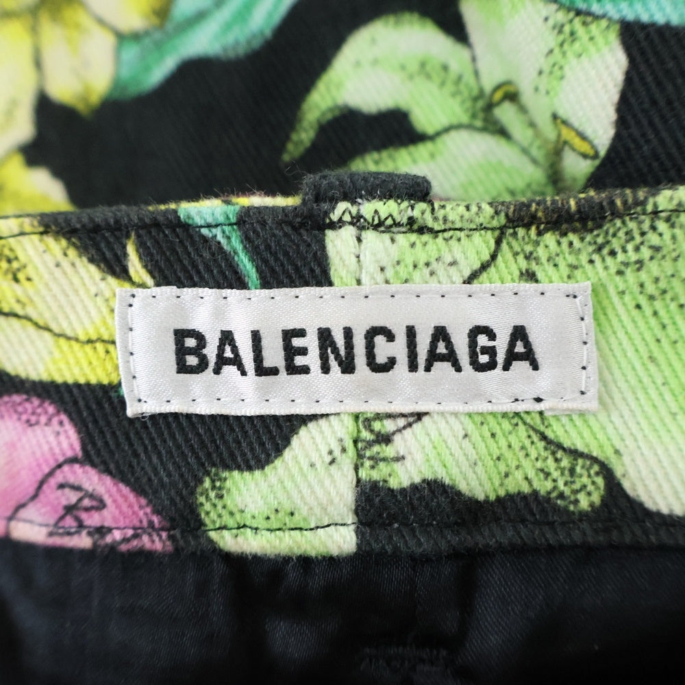 BALENCIAGA(バレンシアガ) Flower Print Skirt 601192 TGLN7 フラワー総柄 レディース スカート マルチカラー