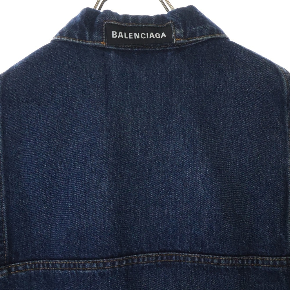 BALENCIAGA(バレンシアガ) アップサイドダウン デニムジャケット 34 625989 TDW14