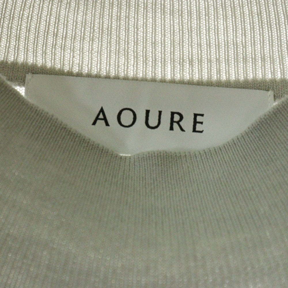 A0URE(アウール) AOURE アウール ハイネックセーター グレー