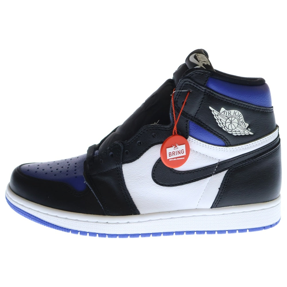 NIKE(ナイキ) AIR JORDAN1 RETRO HIGH OG ROYAL TOE 555088-041 エアジョーダン1 ロイヤルトゥ ハイカットスニーカー ホワイト/ブルー US8/26cm