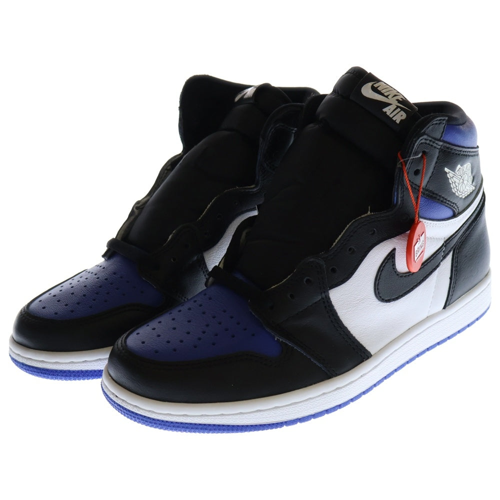 NIKE(ナイキ) AIR JORDAN1 RETRO HIGH OG ROYAL TOE 555088-041 エアジョーダン1 ロイヤルトゥ ハイカットスニーカー ホワイト/ブルー US8/26cm