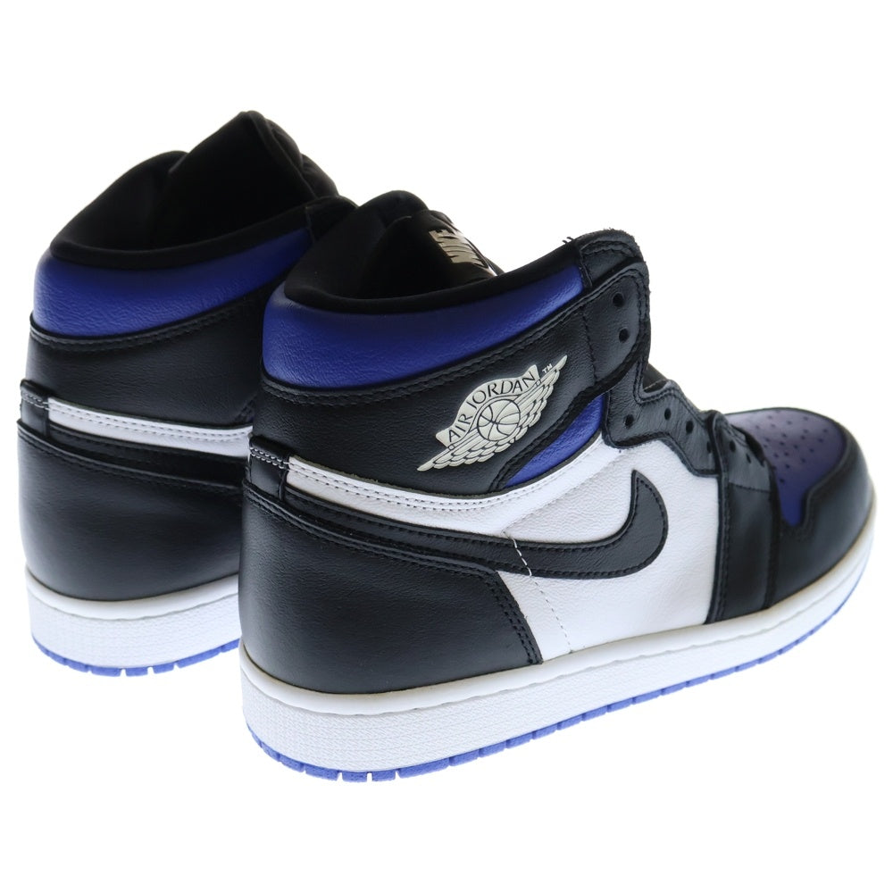 NIKE(ナイキ) AIR JORDAN1 RETRO HIGH OG ROYAL TOE 555088-041 エアジョーダン1 ロイヤルトゥ ハイカットスニーカー ホワイト/ブルー US8/26cm