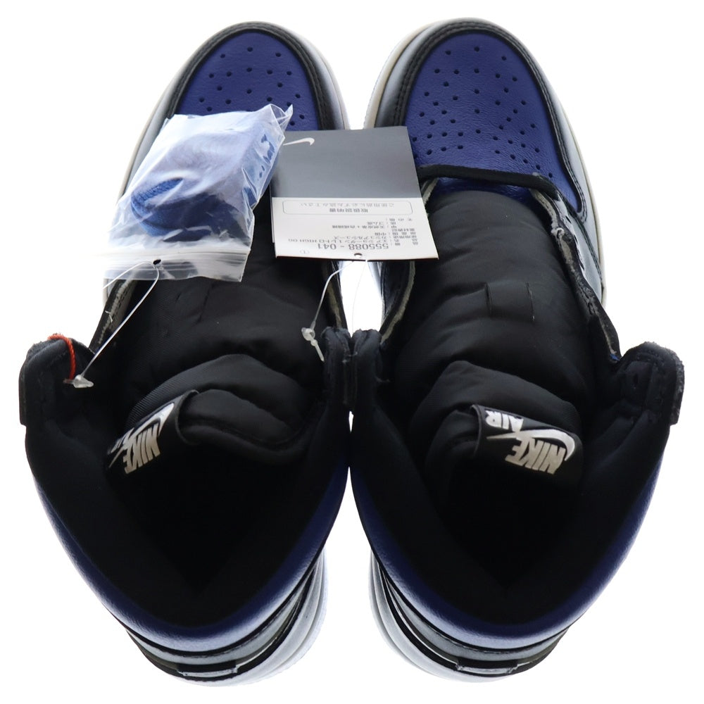 NIKE(ナイキ) AIR JORDAN1 RETRO HIGH OG ROYAL TOE 555088-041 エアジョーダン1 ロイヤルトゥ ハイカットスニーカー ホワイト/ブルー US8/26cm
