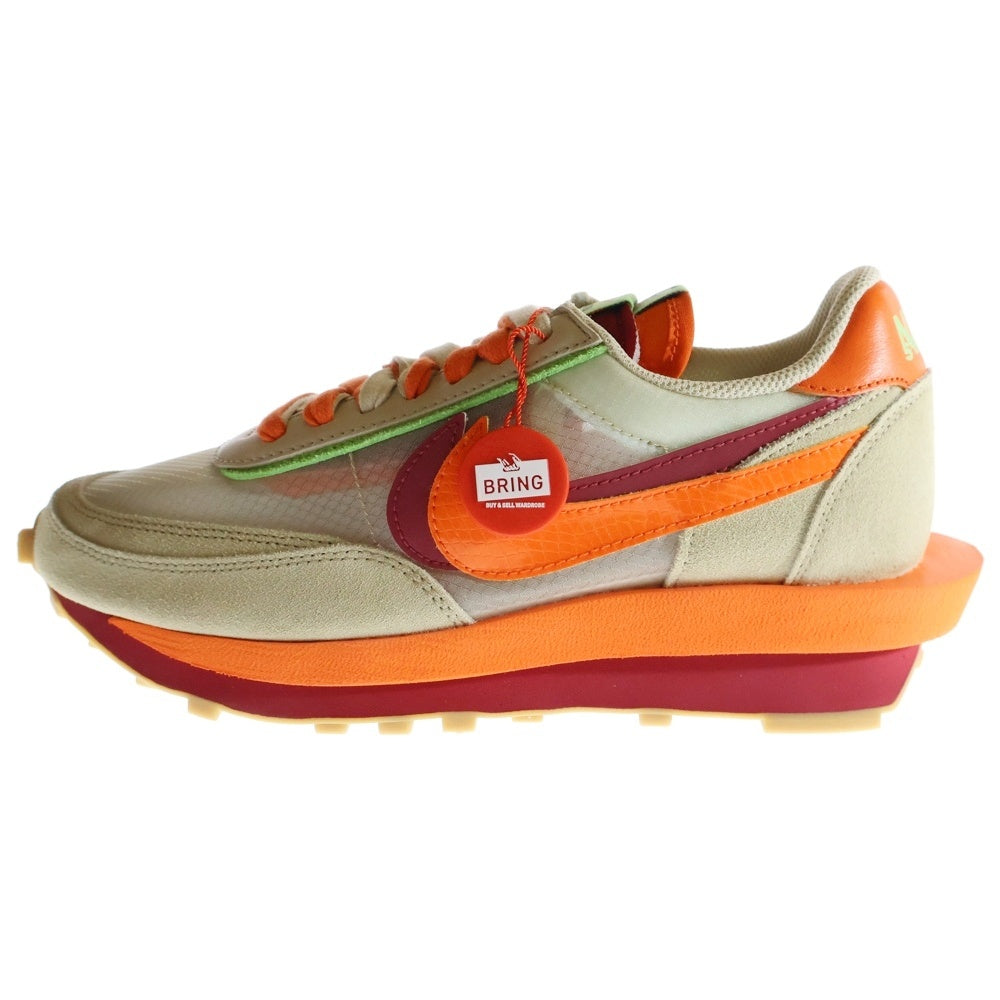 NIKE(ナイキ) ×sacai ×CLOT LD WAFFLE ORANGE BLAZE クロット サカイ LD ワッフル オレンジ ブレイズ ローカットスニーカー ベージュ/オレンジ US8/26.0cm DH1347-100