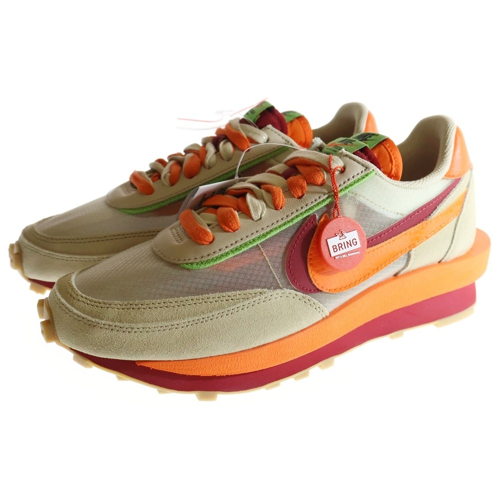 NIKE(ナイキ) ×sacai ×CLOT LD WAFFLE ORANGE BLAZE クロット サカイ LD ワッフル オレンジ ブレイズ ローカットスニーカー ベージュ/オレンジ US8/26.0cm DH1347-100