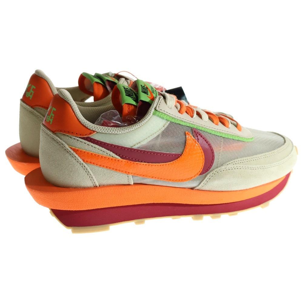 NIKE(ナイキ) ×sacai ×CLOT LD WAFFLE ORANGE BLAZE クロット サカイ LD ワッフル オレンジ ブレイズ ローカットスニーカー ベージュ/オレンジ US8/26.0cm DH1347-100