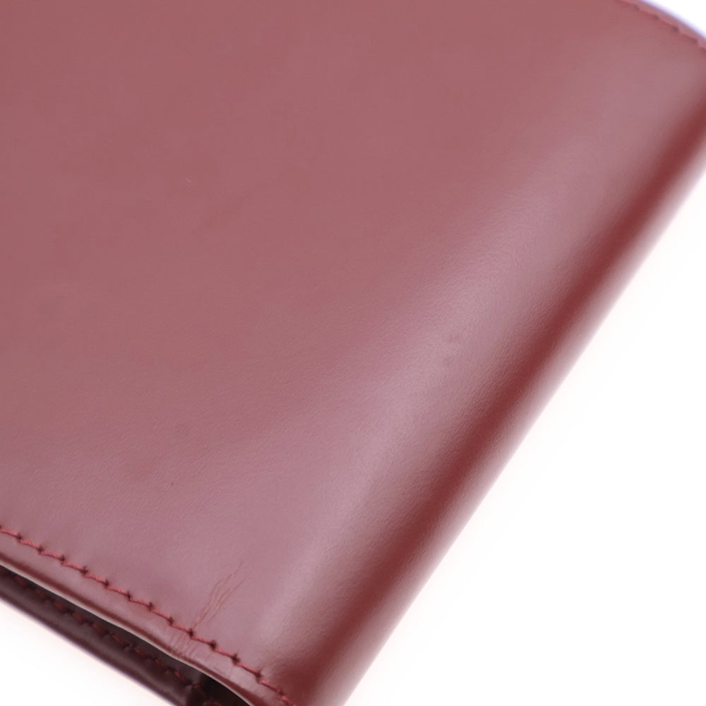 Cartier(カルティエ) マストライン 2つ折り財布 コンパクトウォレット ボルドー