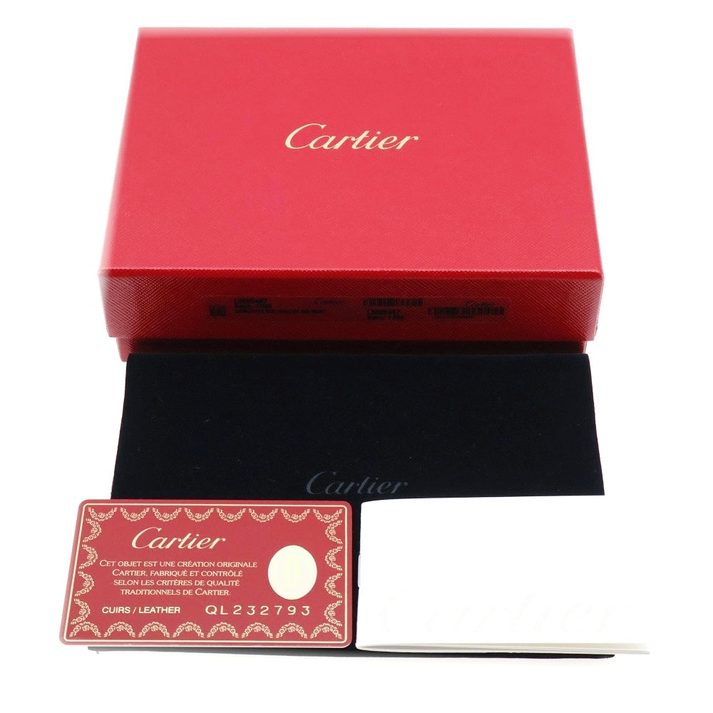 Cartier(カルティエ) マストライン 2つ折り財布 コンパクトウォレット ボルドー