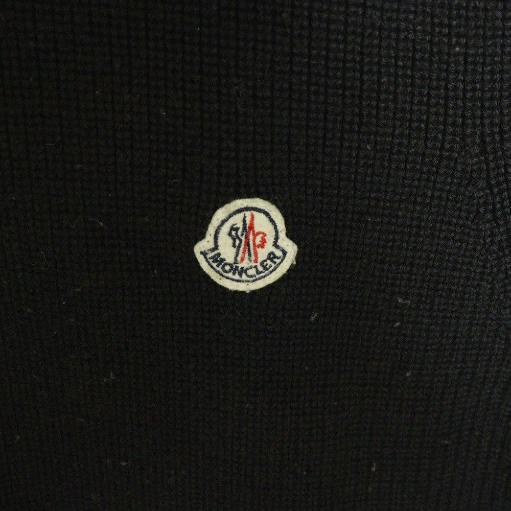 MONCLER(モンクレール) 16AW MAGLIONE TRICOT GILET ニット切り替え フード付き ダウンベスト ブラック B20919413400