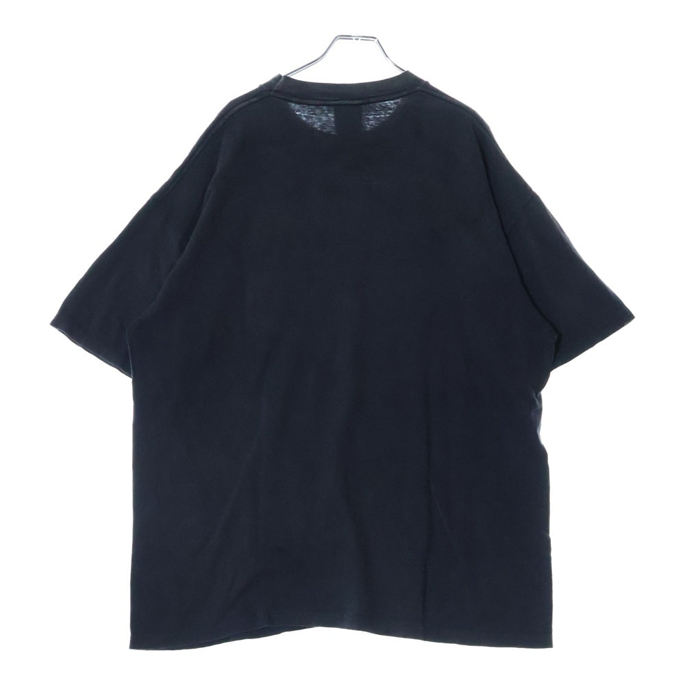 READY MADE(レディメイド) 24SS ヴィンテージ加工 ポケット付き半袖Tシャツ クルーネックカットソー ブラック RE-CO-BK-00-00-278