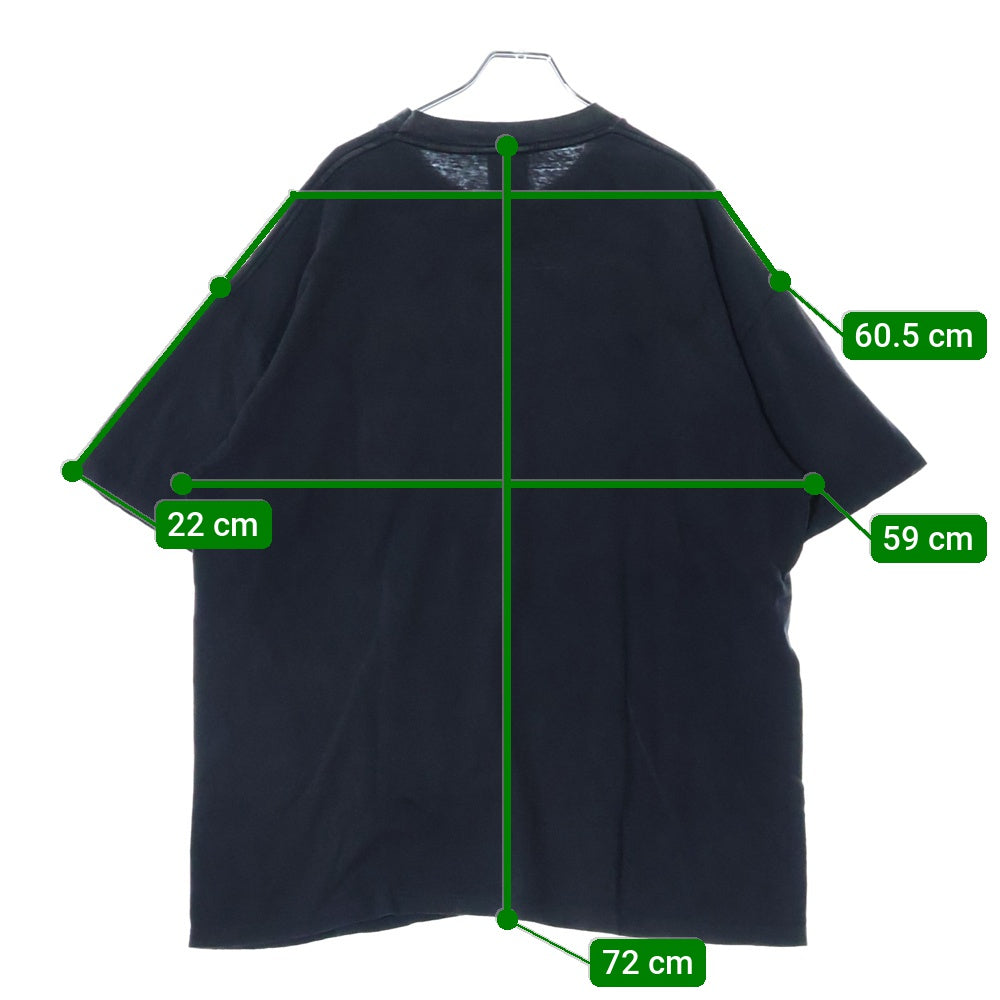 READY MADE(レディメイド) 24SS ヴィンテージ加工 ポケット付き半袖Tシャツ クルーネックカットソー ブラック RE-CO-BK-00-00-278