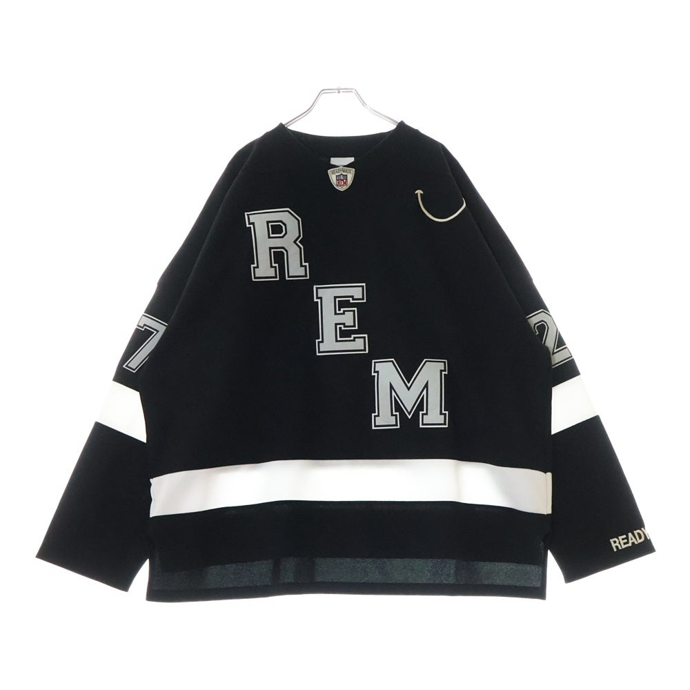 READY MADE(レディメイド) 23SS GAME SHIRT SMILE ゲームシャツ スマイル ブラック RE-P0-BK-00-00-249