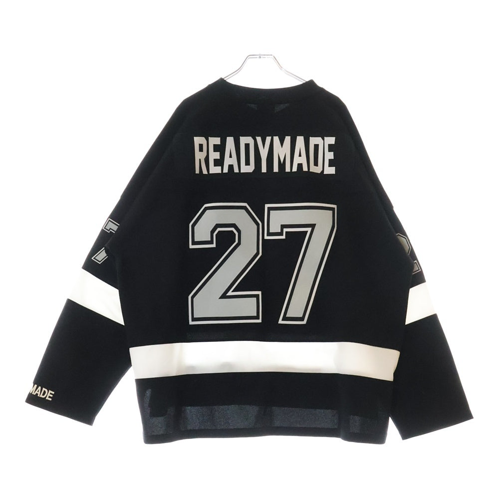 READY MADE(レディメイド) 23SS GAME SHIRT SMILE ゲームシャツ スマイル ブラック RE-P0-BK-00-00-249