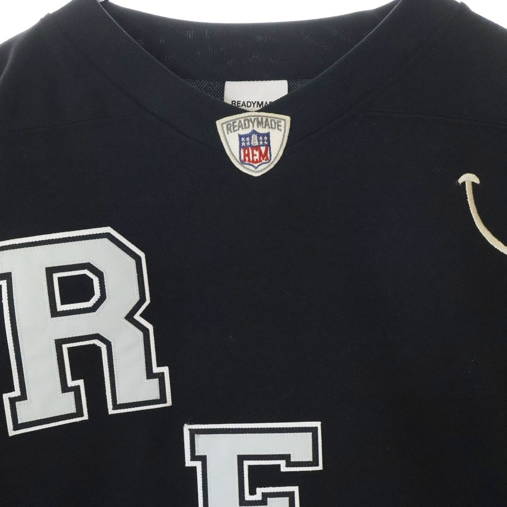 READY MADE(レディメイド) 23SS GAME SHIRT SMILE ゲームシャツ スマイル ブラック RE-P0-BK-00-00-249