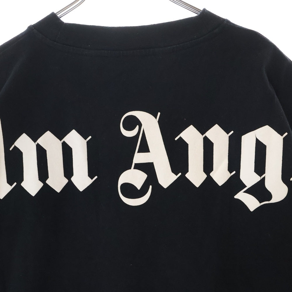 Palm Angels(パームエンジェルス) クラシック バックロゴ オーバー 半袖Tシャツ カットソー ブラック PMAA002R20413035