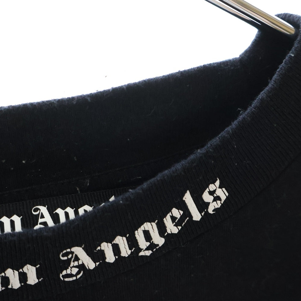Palm Angels(パームエンジェルス) クラシック バックロゴ オーバー 半袖Tシャツ カットソー ブラック PMAA002R20413035