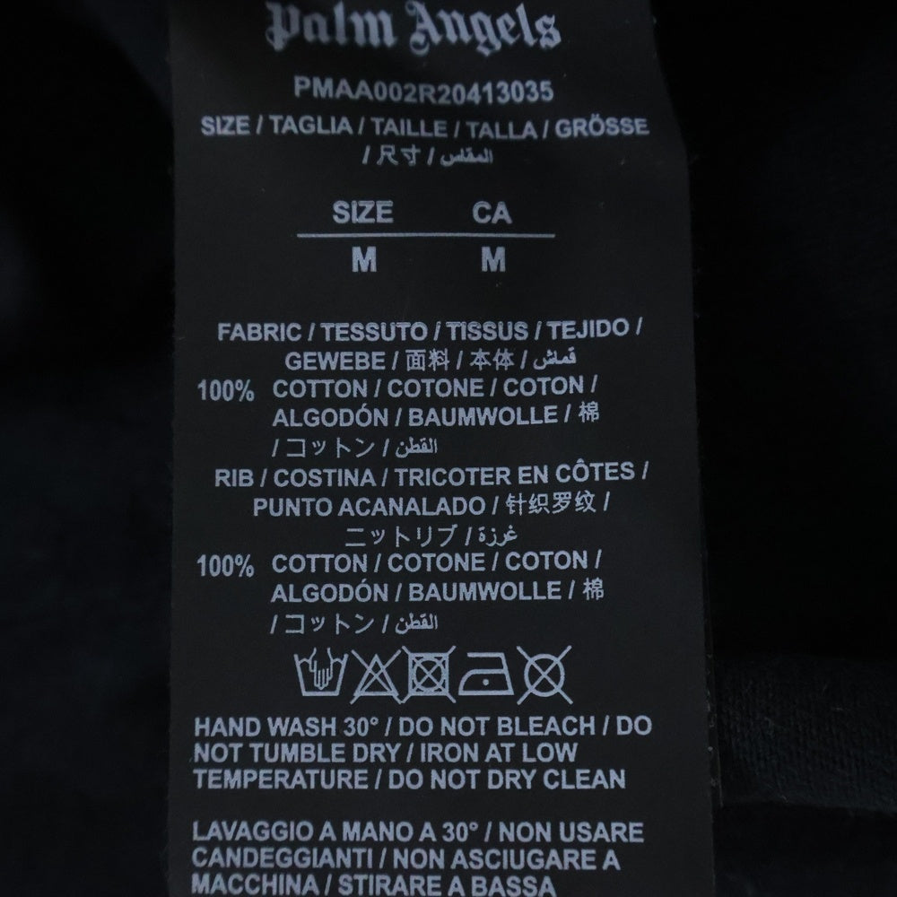Palm Angels(パームエンジェルス) クラシック バックロゴ オーバー 半袖Tシャツ カットソー ブラック PMAA002R20413035