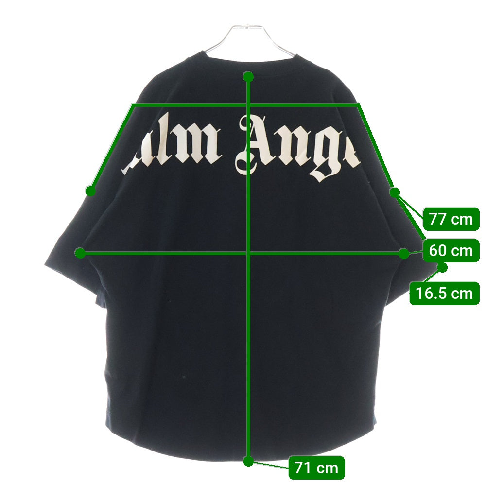 Palm Angels(パームエンジェルス) クラシック バックロゴ オーバー 半袖Tシャツ カットソー ブラック PMAA002R20413035