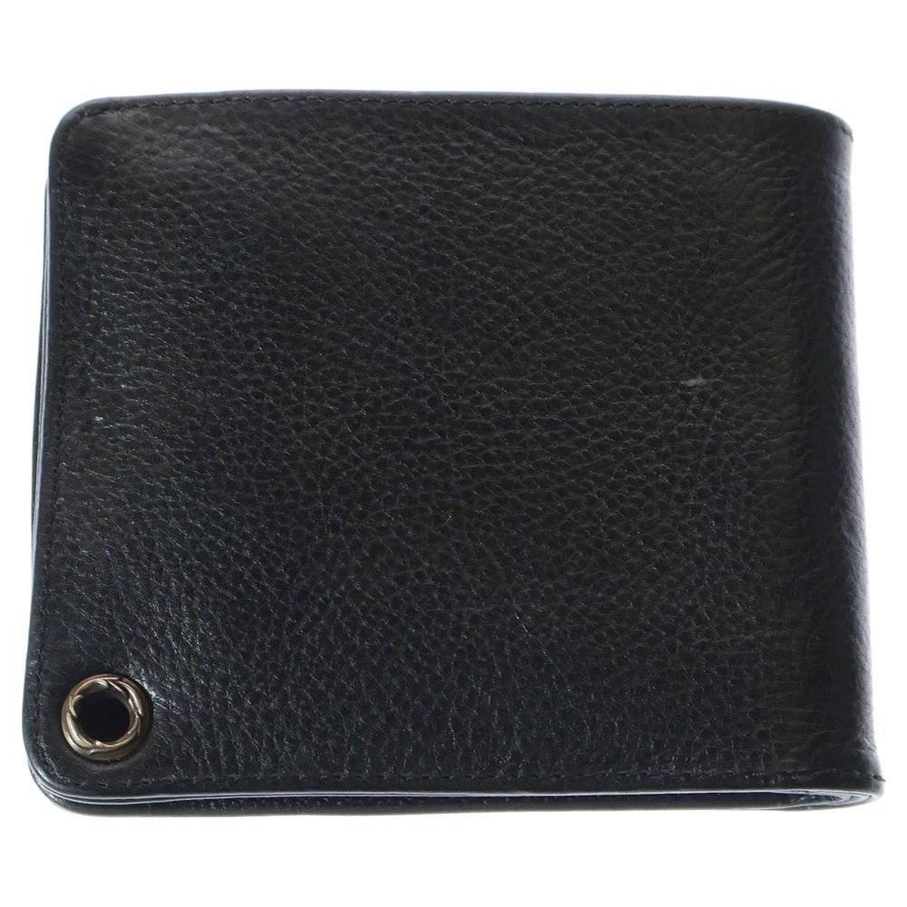 CHROME HEARTS(クロムハーツ) 1SNAP 1スナップ クロス ボールボタン レザーウォレット 財布 ブラック BCA361