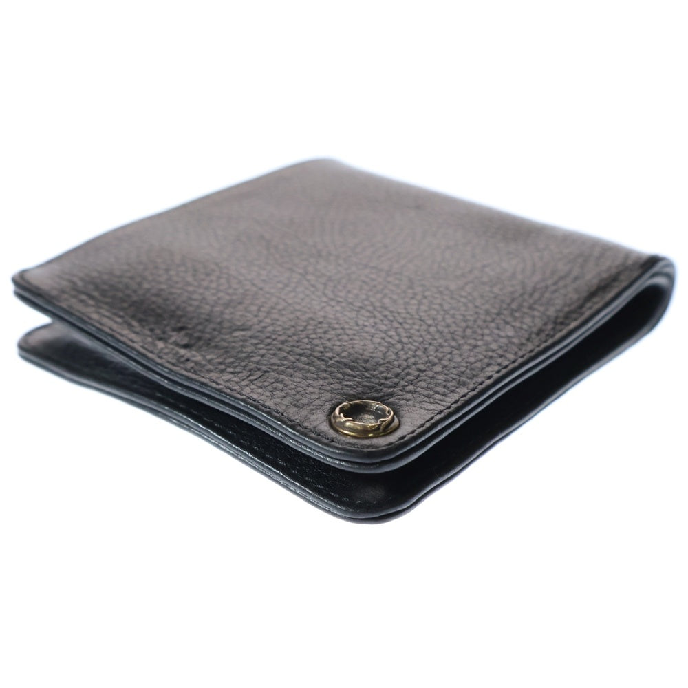 CHROME HEARTS(クロムハーツ) 1SNAP 1スナップ クロス ボールボタン レザーウォレット 財布 ブラック BCA361