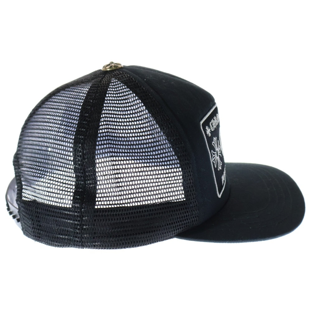 CHROME HEARTS(クロムハーツ) TRUCKER CAP トラッカーキャップ CHパッチクロスボール付メッシュ帽子 ブラック