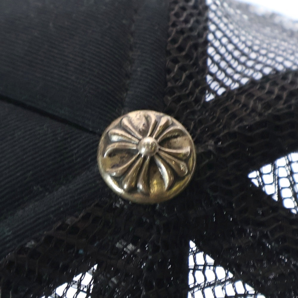 CHROME HEARTS(クロムハーツ) TRUCKER CAP トラッカーキャップ CHパッチクロスボール付メッシュ帽子 ブラック