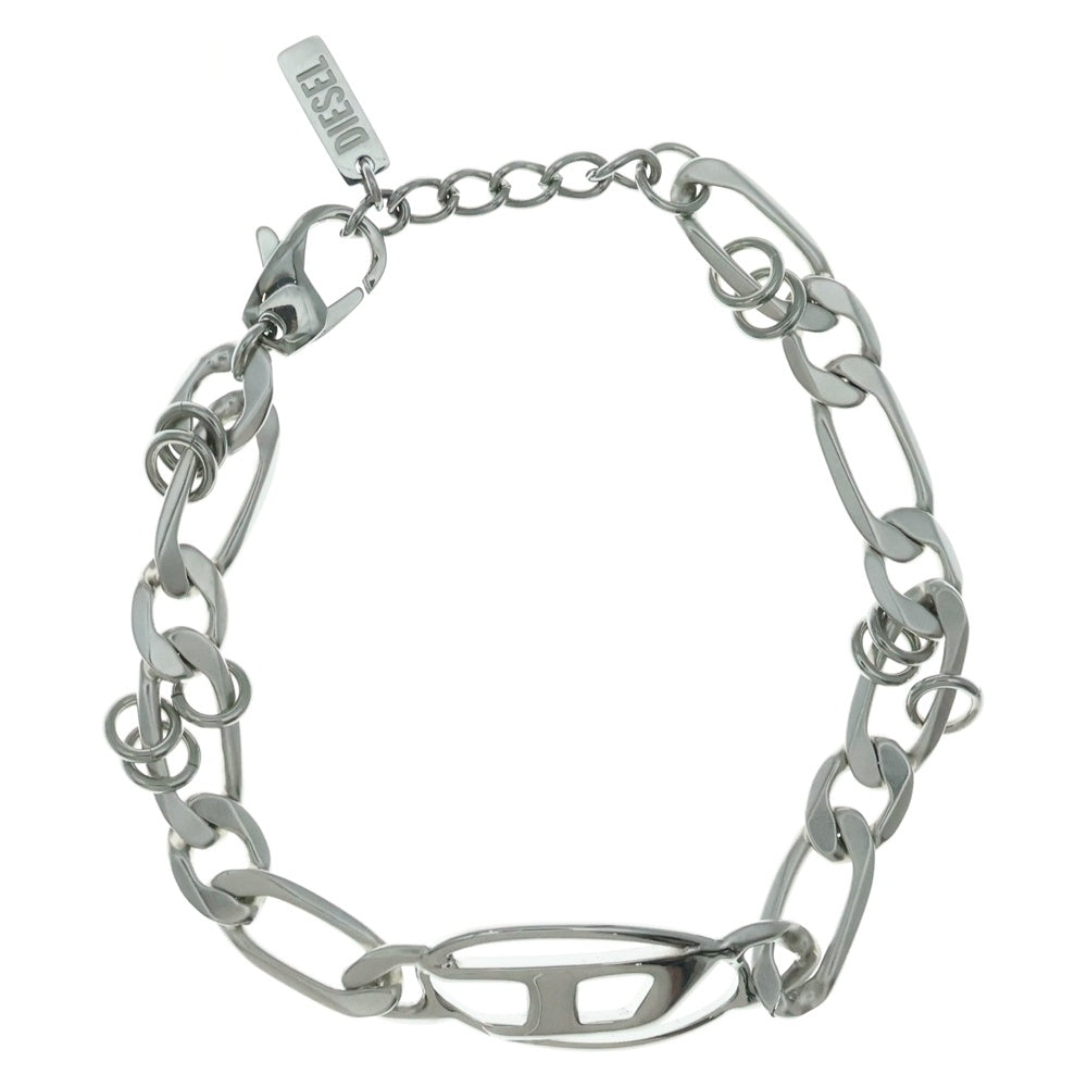 DIESEL(ディーゼル) ロゴ チェーンブレスレット DX1599040 シルバー