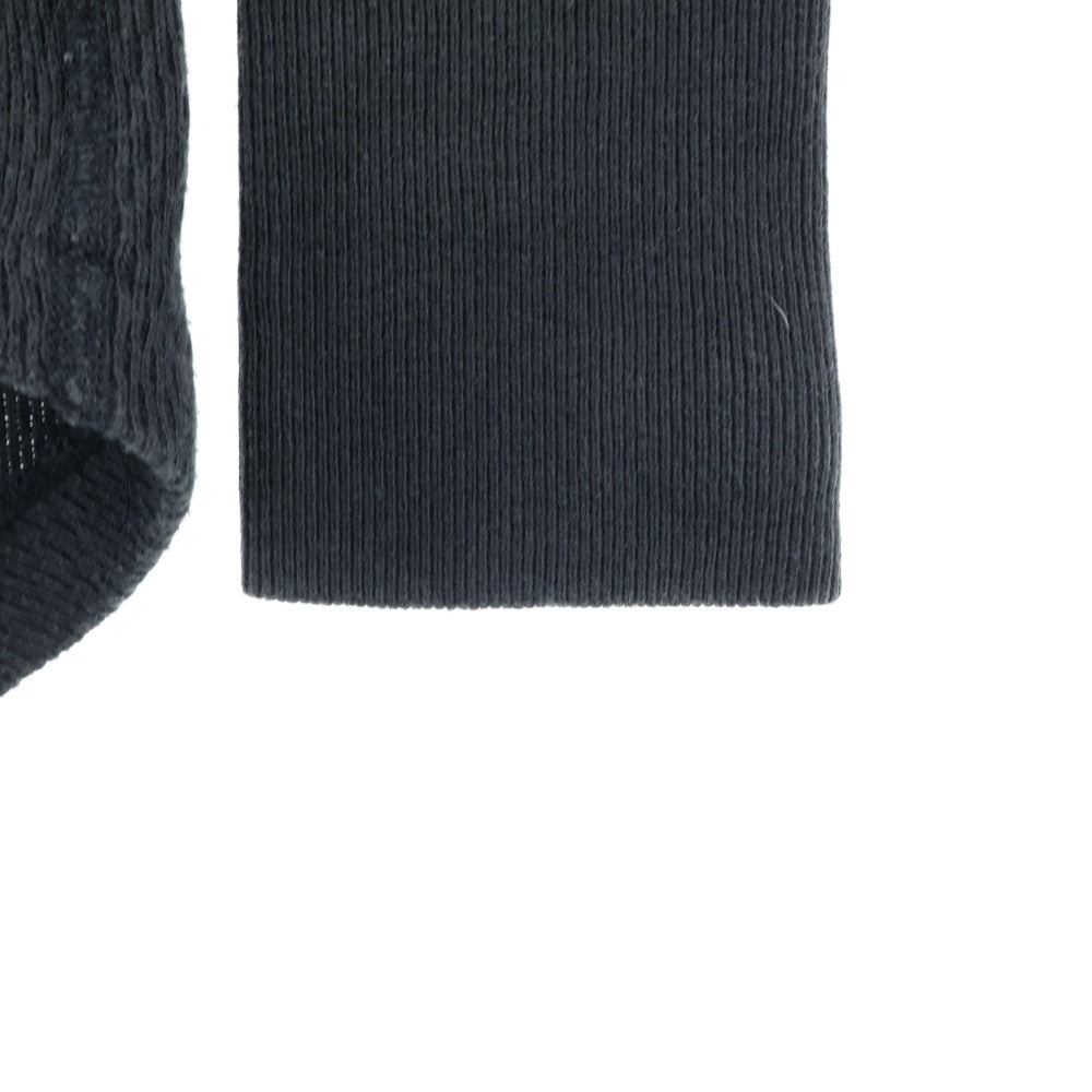 SUBCULTURE(サブカルチャー) 21SS ワッフルサーマルカットソー 長袖Tシャツ ブラック SCLT-CL01