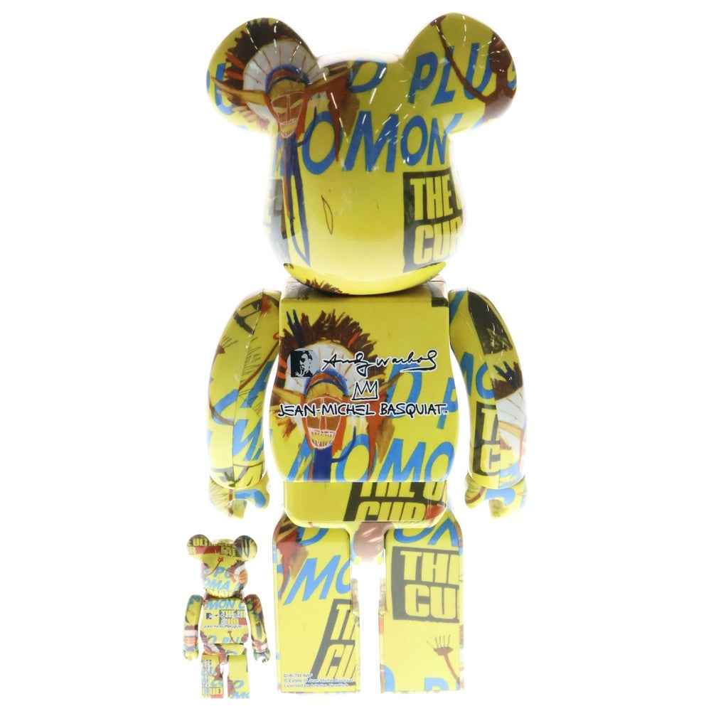 MEDICOM TOY(メディコムトイ) BE@RBRICK Andy Warhol × JEAN-MICHEL BASQUIAT ベアブリック アンディ ウォーホル ジャン ミシェル バスキア フィギュア 100%&400%